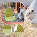 KiBcsLic Rabbit Feeder for Cage Water Bowl Hanging Bunny Food Dish Feeding Basin for Chinchilla, Green