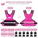 Adjustable Weighted Vest for Women, 6-12 Lbs Rucking Vest with 6 Ironsand Weights, Great Weighted Vest with Plus Pockets & Reflective Strips for Running, Walking, Workout and Strength Training