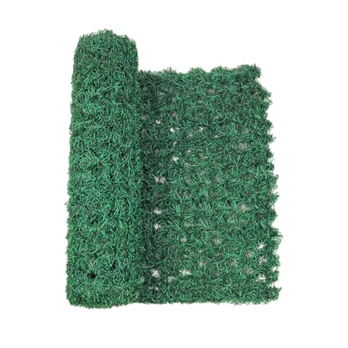 Pantalla de hiedra artificial, valla de hiedra verde | 0,5 x 2 m, valla de privacidad artificial para balcón, telón de fondo de pared, decoración de jardín al aire libre, patio