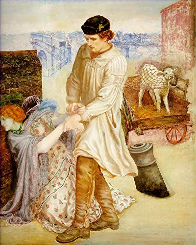 Peintures d'art faites à la main de la Fraternité préraphaélite Rossetti