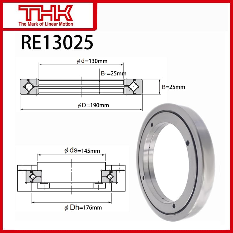 New THK Cross Roller Ring Inner Ring Rotation RE 13025 RE13025 RE13025UUCC0 RE13025UUC0, 10*10*10