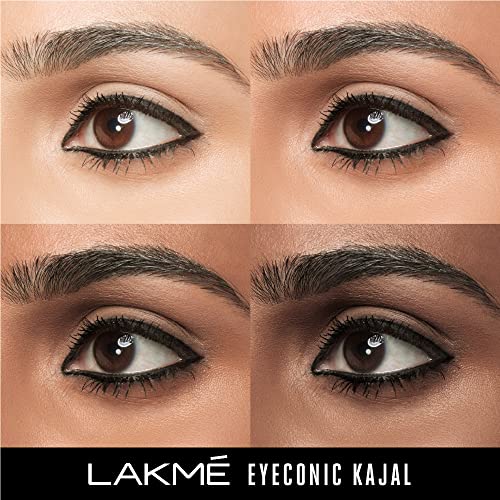 LAKMÉ Eyeconic Kajal - Twin Pack, 0.35g + 0.35g, Black Matte Finish - Image 5