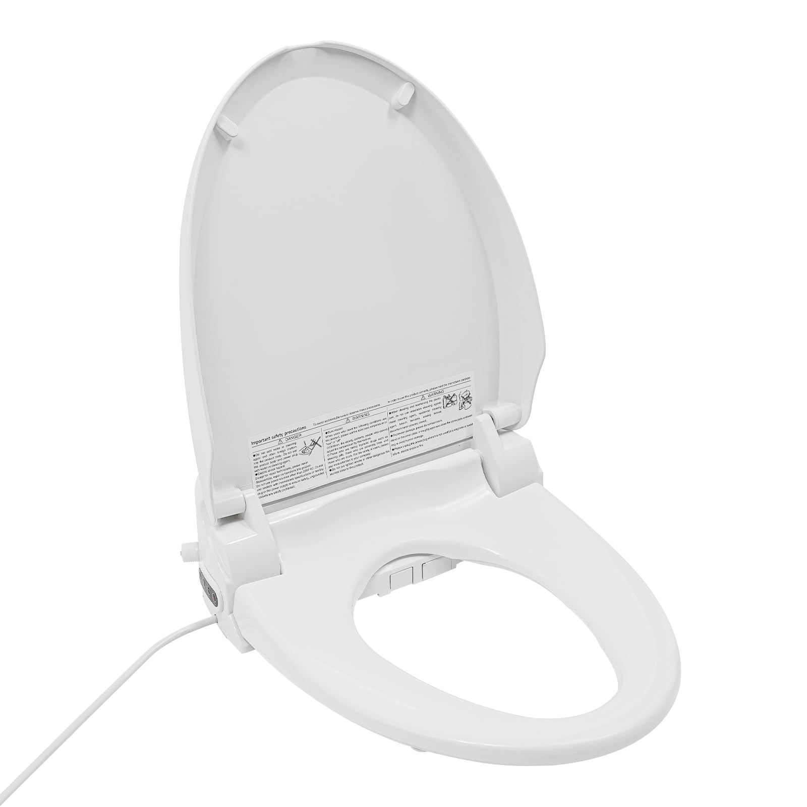 Tapa de inodoro, 1350 W, 220 V, asiento de bidé eléctrico con mando a distancia, turbo, lavado infantil, asiento de inodoro climatizado, IPX4