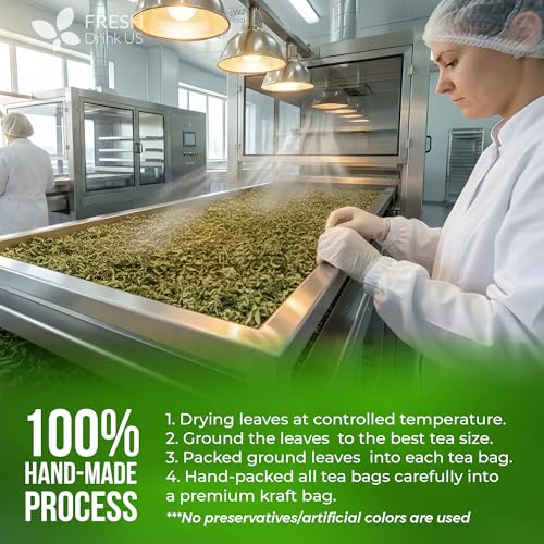 Image of FreshDrinkUS, Premium Self Heal Leaves Tea | 75 Tea Bags | Premium Dried Self Heal Herb for Herbal Tea - Naturally Caffeine-Free, Clean & Convenient Tea Bags. Sugar-Free. Vegan