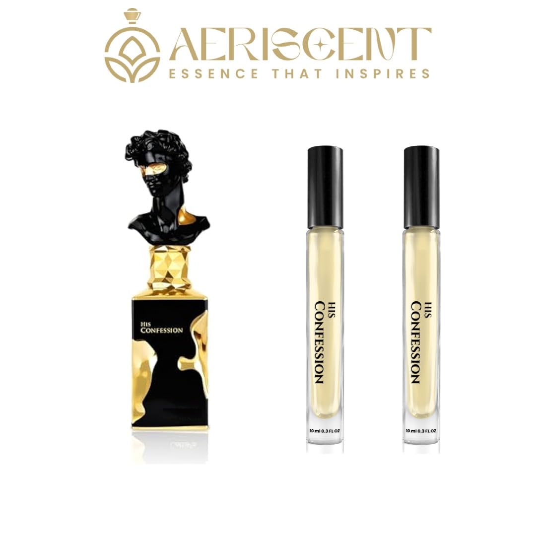 His Confession Travel Size Duo | Men’s Eau de Parfum | 2 x 10ml Spray | Long Lasting Oriental Woody Fragrance | Large Bottle Not Included - Image 4