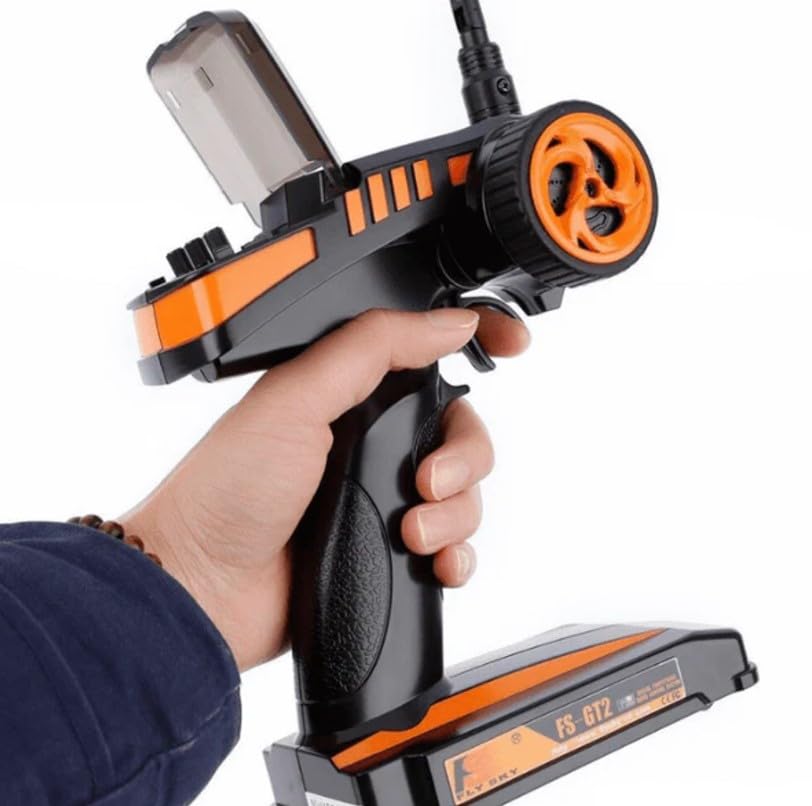 Image of Robocraze Flysky FS-GT2 Transmitter with FS-GR3E Receiver for RC Car /Boat /Planes /Truck /Quadcopters