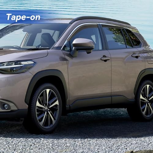 Image of Window Visors Rain Guards for 2022 2023 2024 2025 2026 Toyota Corolla Cross, Out-Channel Window Vent Wind Deflectors Visors Shades for 22 23 24 25 26 Corolla Cross L LE XLE