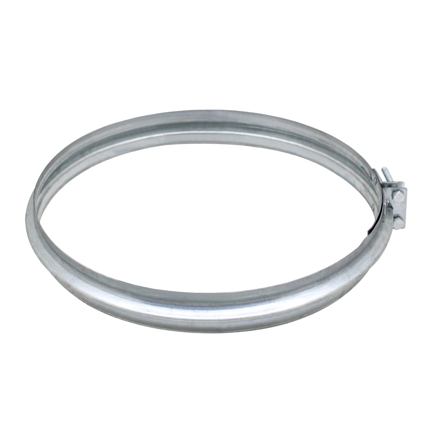 Abrazadera tubo chimenea conducto escape ajustable rapida galvanizado metalica ducto redondos estufa abrazadera union tubo de escape con tornillo tubería cierre ballesta para bidón con tapa (350mm)