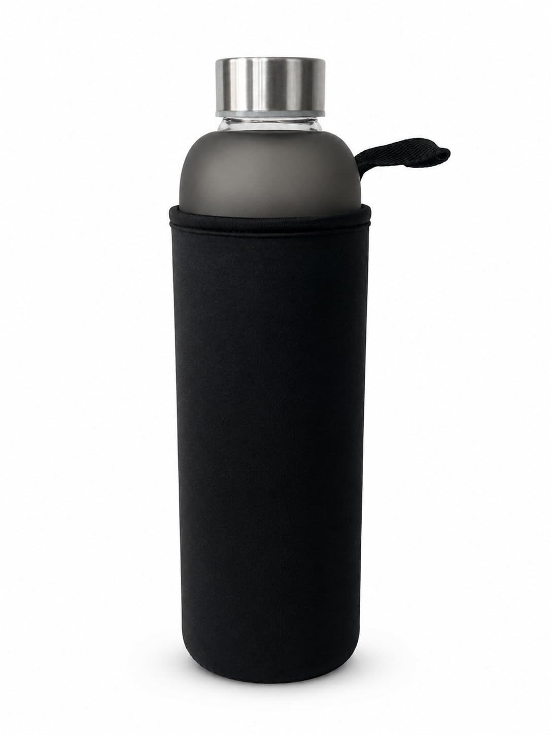 Bouteille En Verre Be-Active 2,2 L – Marqueurs De Temps – Paille Intégrée – Sans BPA – Bleue – Borosilicate