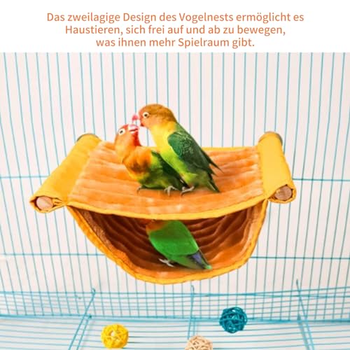 CLKE Vogel Hängematte, Wellensittich Spielzeug, Wellensittich Zubehör, Vogelspielzeug, Vogelkäfig Zubehör, Ratten Zubehör für Käfig, Hängematten für Vögel und Hamster