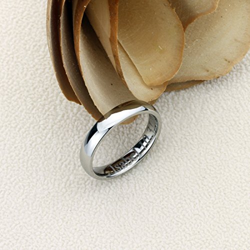 Free Engraving Personalized Titanium Comfort Fit Wedding Band Ring 4mm Classic Ring2