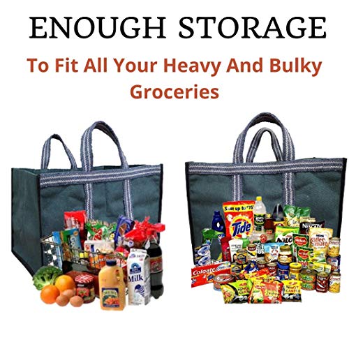 Image of X-Large Heavy Duty Canvas Grocery Bag (Thela) | Reusable Shopping Tote Bag for Vegetables, Groceries & Daily Essentials | Strong Cloth Market Carry Bag with Reinforced Handle, Eco-Friendly