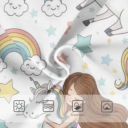 Mermaid Unicorn Rainbow Toddler Underwear, Underwear for Girls, 2T–8 Years3