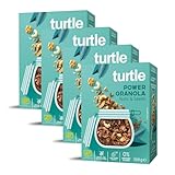 Turtle Cereal – Power Granola Nuts & Seeds 350g (Pack of 4) | High Protein 21g, Gluten Free Granola, Vegan, Keto, Low Carb, No Oats, High Fibre 8.4g, Natural Ingredients | Better Breakfast