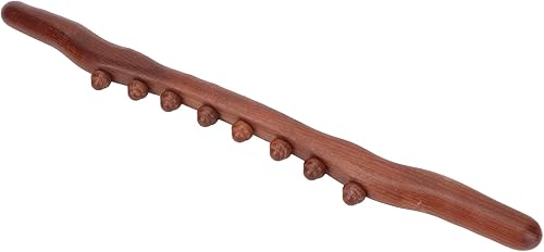 Miniatura 8 de Rodillo de masaje de 8 cuentas Guasha Wood Stick Tool Linfático Handheld Point Tratamiento Raspar Varilla de masaje