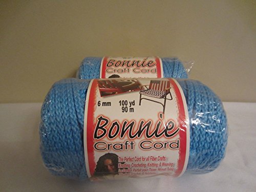 Bulk Buy: Ocean Blue Bonnie Braid Macrame Craft Cord 6mm 100yds (2-pack)