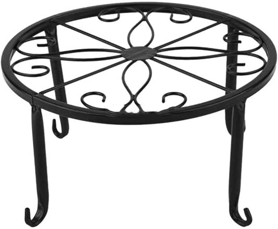 Metal Plants Stand Iron Art Flowerpot Holder Cactus Plant Pot Supporting Round Rack Display for Home Garden Patio Decoration