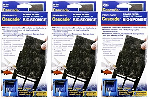 Penn Plax Lot de 300 filtres pour aquarium, 3 Pack / 6 Filters