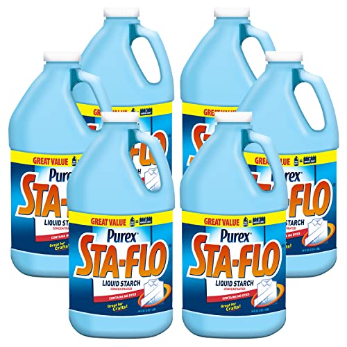purex sta-flo liquid starch laundy enhancers 64 oz pack of 6