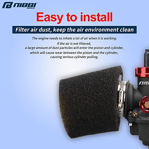 Image of NIBBI 35mm Foam Air Filter Replacement for YAMAHA KAWASAKI SUZUKI Apollo Dirt Bike Mini Bike SSR TTR KYMCO SYM TAOTAO GY6 Scooter.