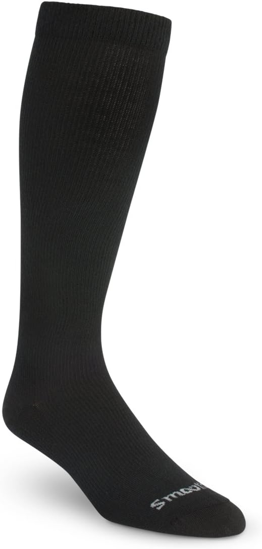 SmoothToe Graduated Compression Socks 20-30 mmHg Non-Padded Sole - Knee High (1 pair)