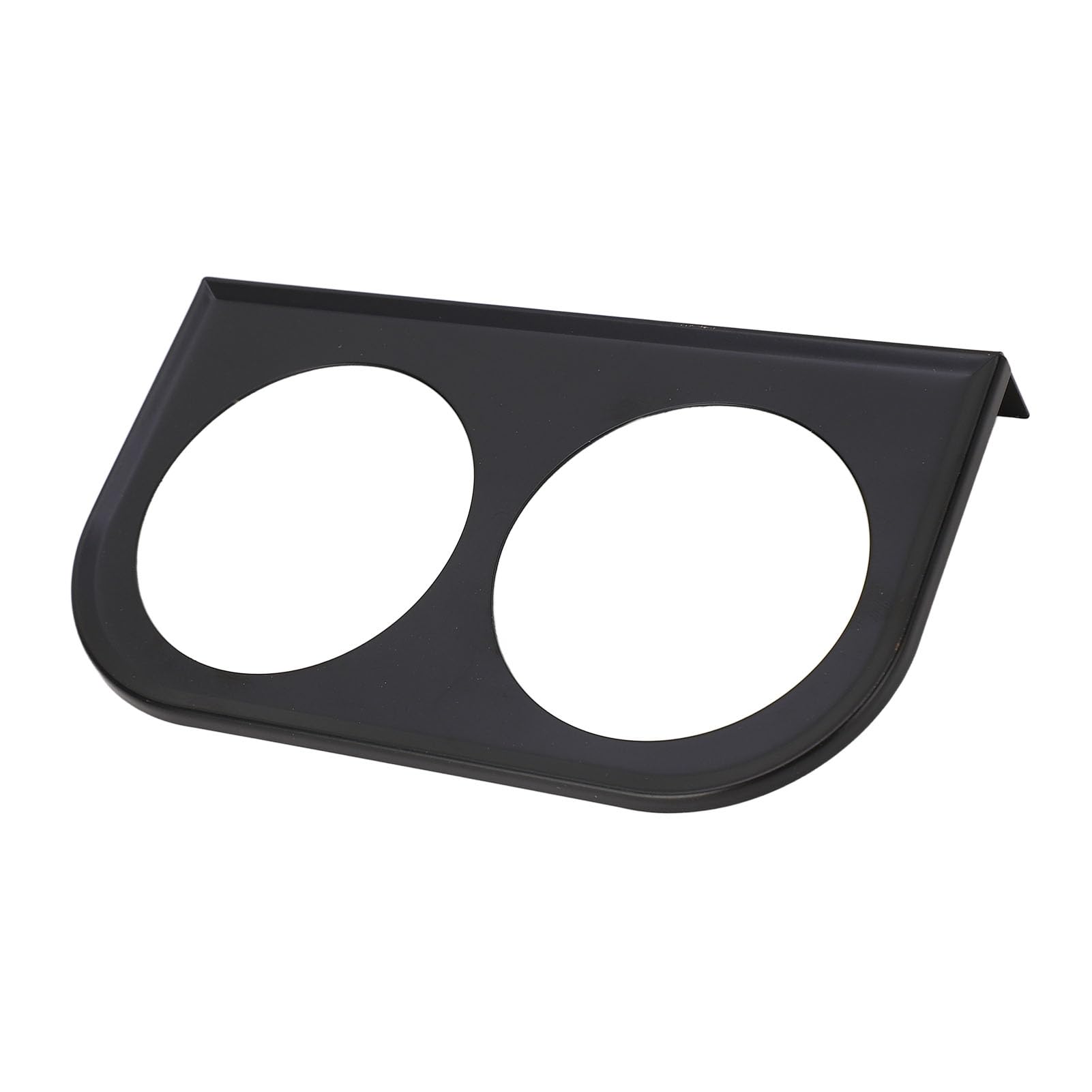 Pannello Strumenti a 2 Fori Supporto per Contachilometri per Auto Universale in Metallo Fisso Permanente 2 Pollici per Veicoli (BLACK)