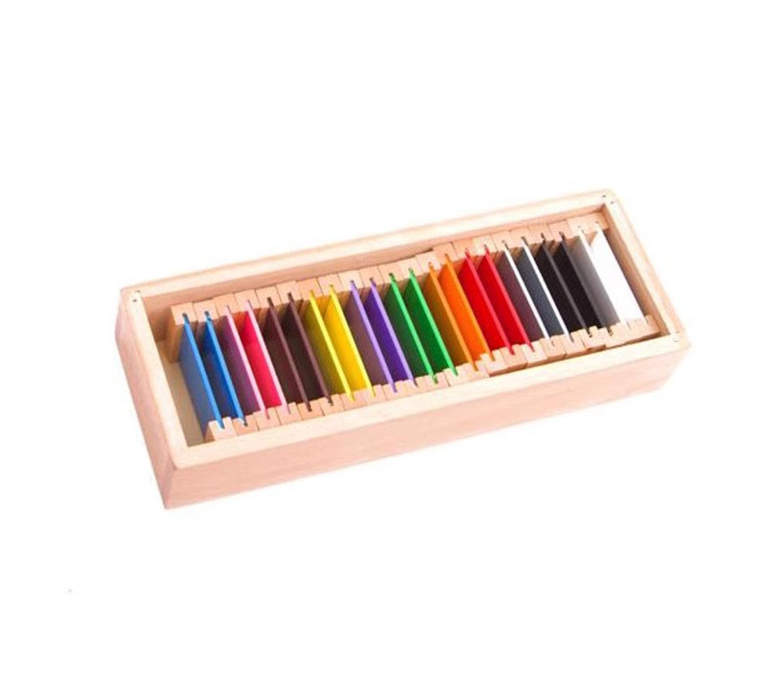 LLTCMYGS Color Tablet Wooden Box Set, Early Color Perception Toy (Medium)