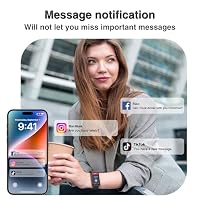 Fitness Tracker, Smart Watches for Women Men with 24/7 Heart Rate/Blood Pressure/Blood Oxygen Monitor, Sleep Tracker, Calories&Step Counter, IP68 Waterproof Health Activity Trackers for Android&iPhone — image 2