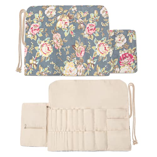 image for Teamoy Knitting Needles Holder Case(up to 11 Inches), Rolling Organize