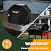 Enzeno Grillabdeckung Wetterfest,Gasgrill Grillabdeckung Regendicht BBQ Grill Schutzhülle Staubdicht Grill Abdeckplane für Weber,Brinkmann,Char Broil(145x61x122cm)