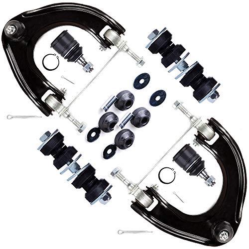 SCITOO 8pcs Suspension Kit 2 Lower Ball Joint 2 Upper Control Arm 2 Front Sway Bar End Link 2 Upper Shock Mount Bushing Fit For Honda Civic For Honda CRX For Honda Civic 1988-1991 K9385Â K9813