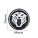 AUTO-P Tiger Head Car Steering tire Wheel Center car Sticker Hub Cap Emblem Badge Decals Symbol for Jaguar Hubcap Audi BMW Nissan Ford