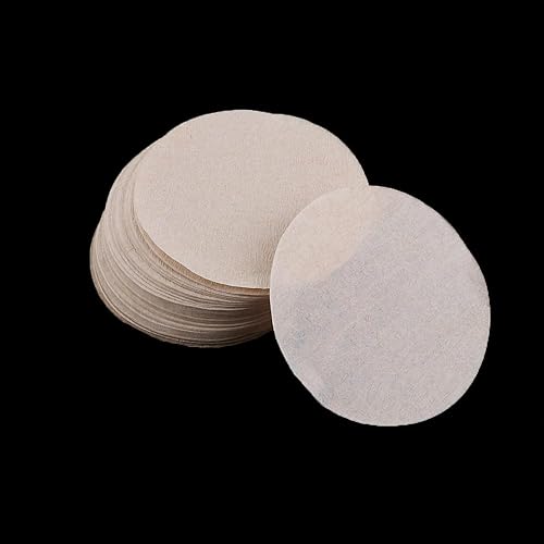 Miniatura 7 de 600 piezas de papel de filtro de café redondo de 2.205 in, papel de filtro de café de repuesto universal, papel de filtro de papel redondo sin