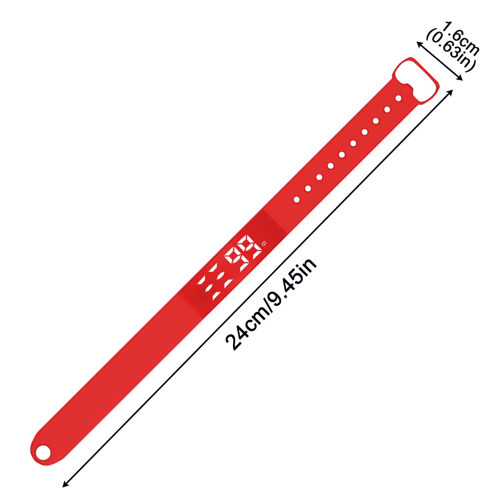 2. Bracelet d'alarme vibrant, bracelet silencieux, rechargeable par USB, avec 8 alertes personnalisées, fonction d'alarme discrète pour adultes, étudiants, voyage, maison, horloge, 24 cm
