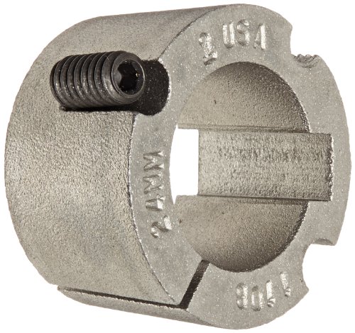 Martin 1108 24MM Taper Bushing, Sintered Steel, Metric, 24 mm Bore, 38.37 mm OD, 22.22 mm Length