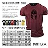 GYMTIER Spartan Forged - Spartan Helmet Hex Camo - Men's Gym T-Shirt Bodybuilding Training Workout Lifting Top Clothing, Maroon, 4XL #4