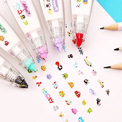 Binogram Ruban correcteur dentelle dessin anime modele animal portable ruban decoratif scrapbooking bricolage Cover