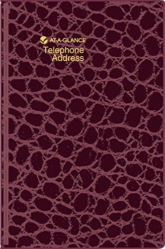 AT-A-GLANCE Small Designer Telephone/Address Book (80401)