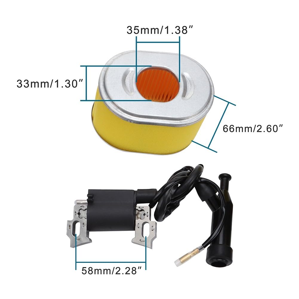 Carburador y tirador de retroceso para kit de arranque para GX140 para gx160 para gx200 5.5HP 6.5HP, carcasa de metal con agujero de núcleo de 19 mm para generador cortacésped