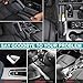 Hudiriy Auto Gear Shifter Console Side Storage Box Compatible with Ineos Grenadier 2020-2026 Car Handbrake Console Side Storage Box Interior Accessories (Black)
