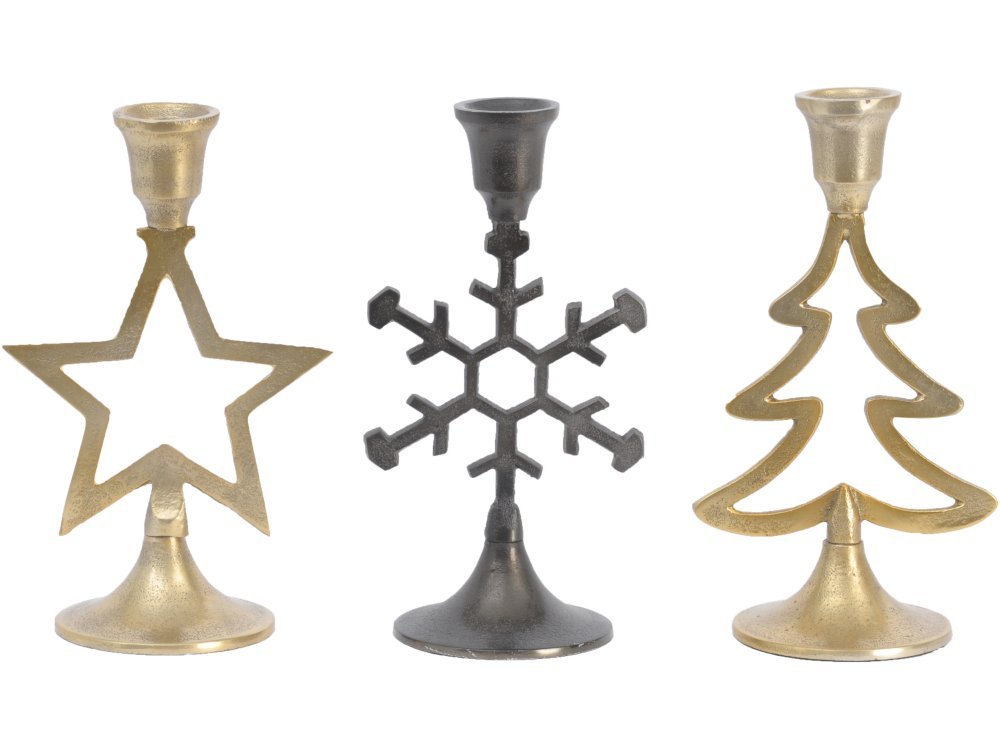 Christmas Candleholders - Set of 3