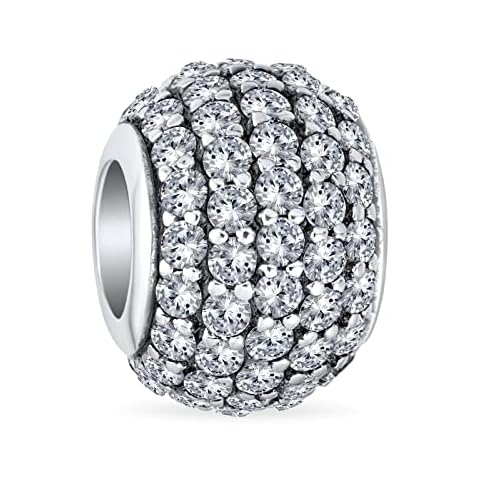 Sparkling Crystal Spacer Bead Charm for Women Cover