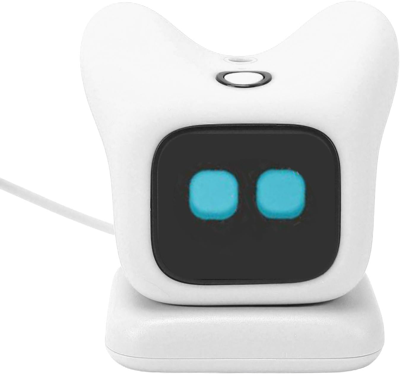 800mAh AI Desk Robot Companion, Emotion Recognition Interactive Talking Robot Pet with Magnetic Charging Dual Modes for Language Learning Kids (White)