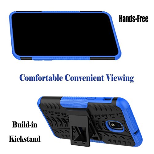 Galaxy J7 Refine Case,Galaxy J7 2018,J7 Top,J7 Crown,J7 Aero,J7 Aura,J7 Eon,J7 Star Case, Viodolge Shockproof Protective With Kickstand Phone Cover For Samsung J737V,J737T (Blue) #TOP3