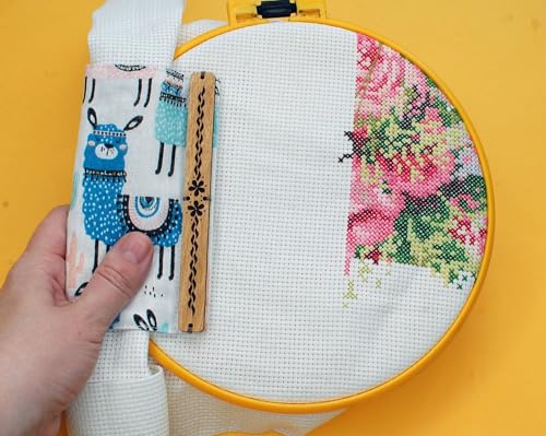 Universal Grime Guard with magnets llama Embroidery Magnet Needle Minder Magnetic Grime Guard for qsnap any size & hoop cross stitch2