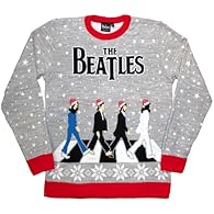 50% Cotton, 50% Polyester. Design: Abbey Road, Printed, Snowflake. Hem: Contrast. Neckline: Contrast Collar, Crew Neck. Cuff: Contrast Edge.