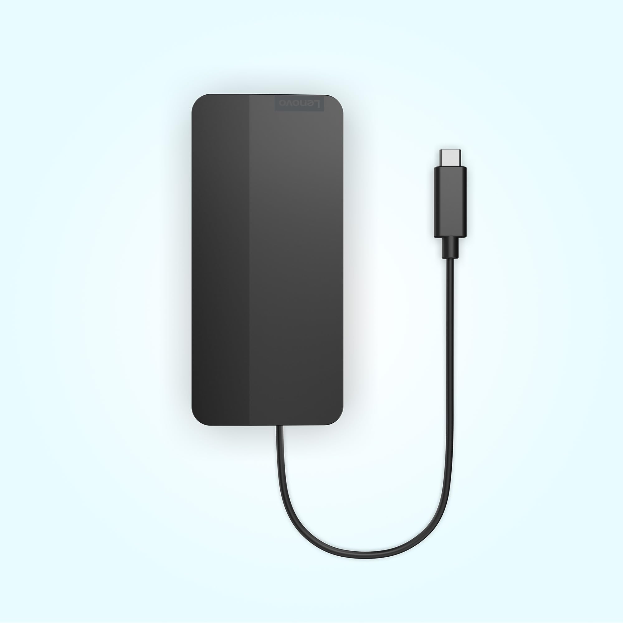 Lenovo USB-C Dual Display Travel Dock Docking Station Compatta, 2x 4K Display, 100W Power Delivery, 7 Porte, Compatibile USB-C/Thunderbolt, Design Sostenibile