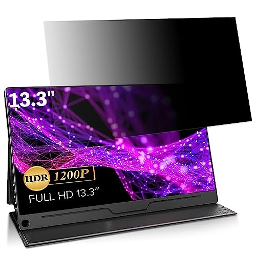 EVICIV モバイルモニター EVC-1301 13.3インチ 16:9 (画面比 16:10のタイプには不可) 対応 のぞき見防止 フィルター プライバシーフィルター パソコンPC ノートブック型 液晶保護フィルム ブルーライトカット 反射防止 パソコ