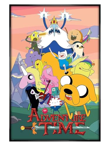 Poster Adventure Time grand format encadré : fini les affiches plissées sur vos murs