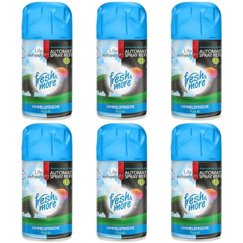 Fresh & More Lufterfrischer Nachfüller (6er Pack) 250ml, Himmelsfrische